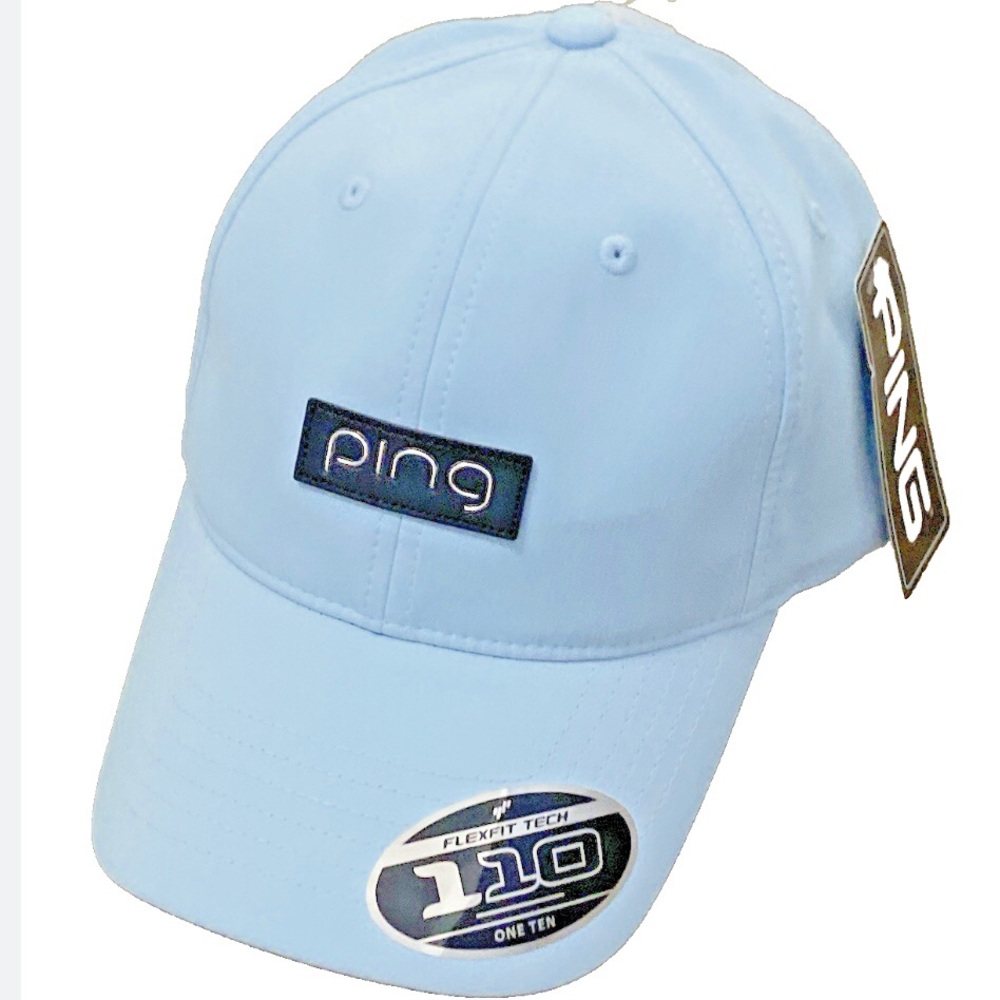 Ping Light Blue Embroidered Logo Flexfit Cap